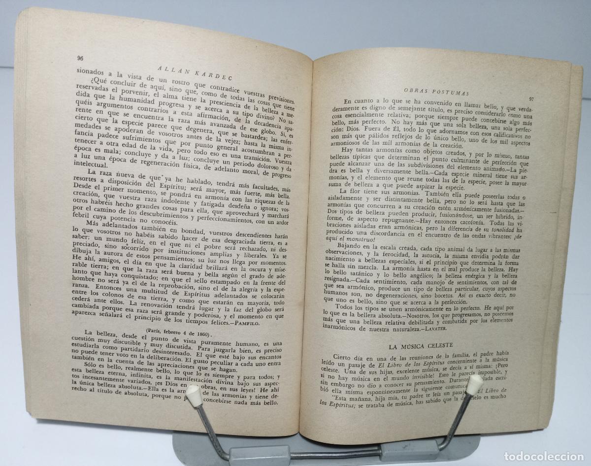 Libros de segunda mano: Obras postumas - Kardec, Allan - Foto 2