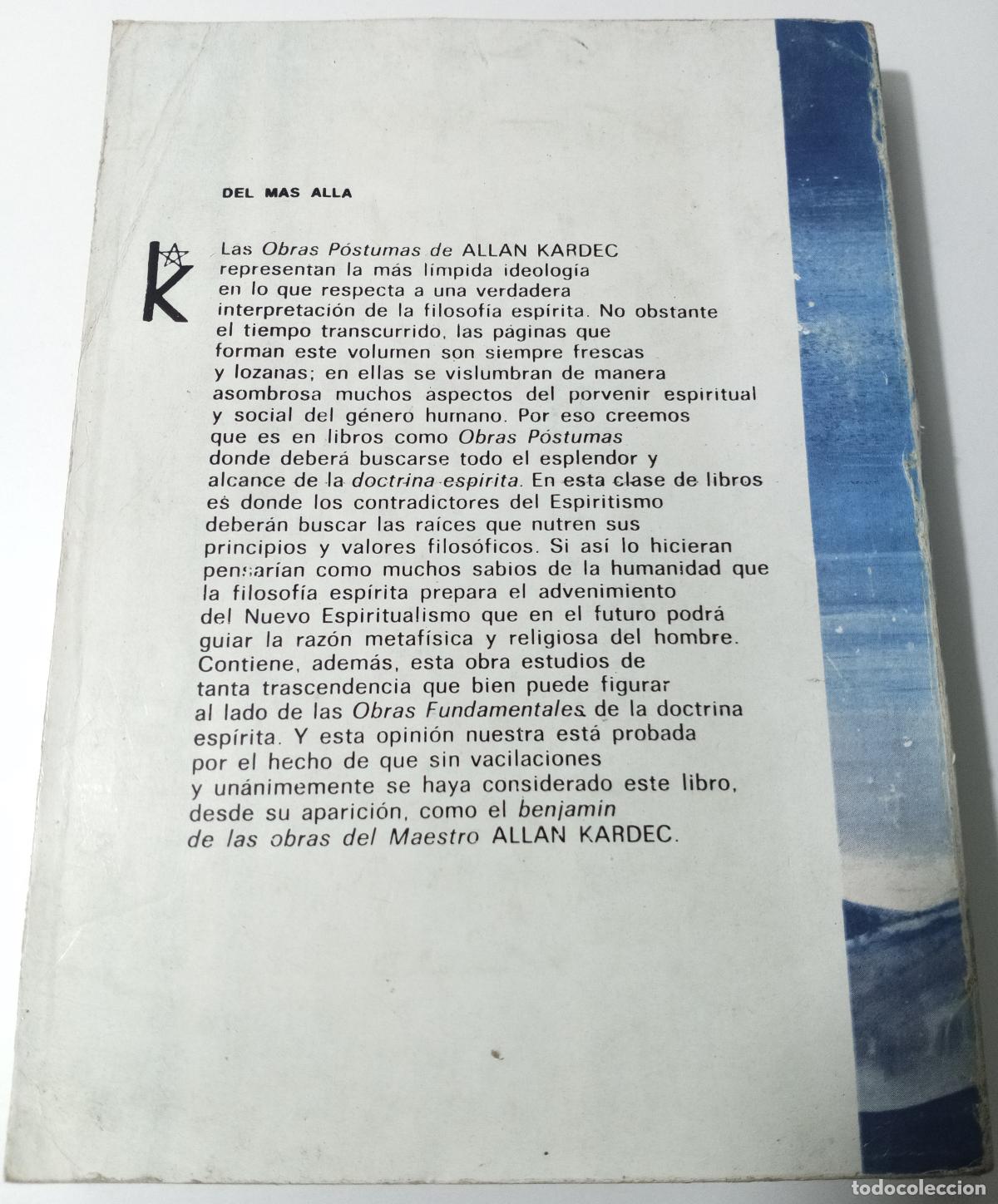 Libros de segunda mano: Obras postumas - Kardec, Allan - Foto 3