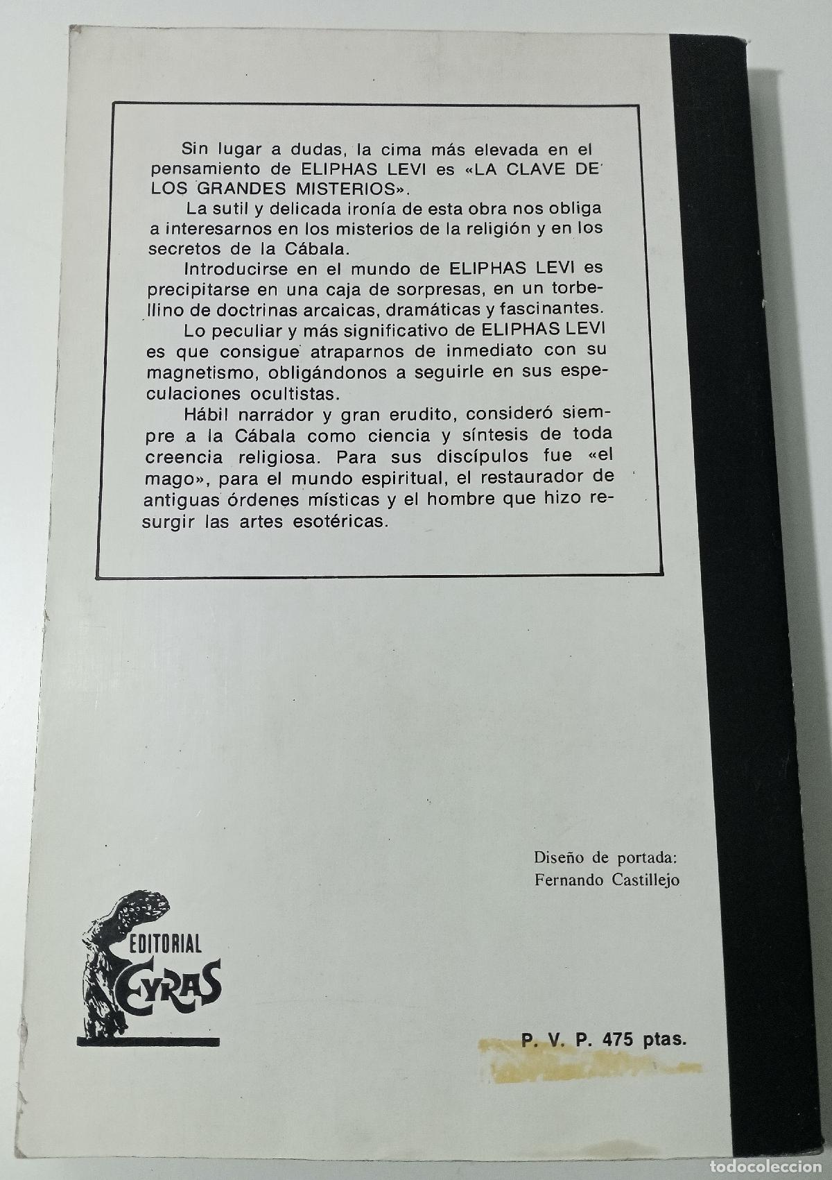 Libros de segunda mano: La clave de los grandes misterios - Levi, Eliphas - Foto 2