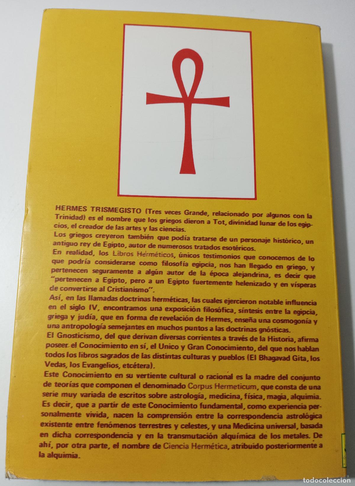 Libros de segunda mano: Los libros de Hermes Trismegistro - Foto 3