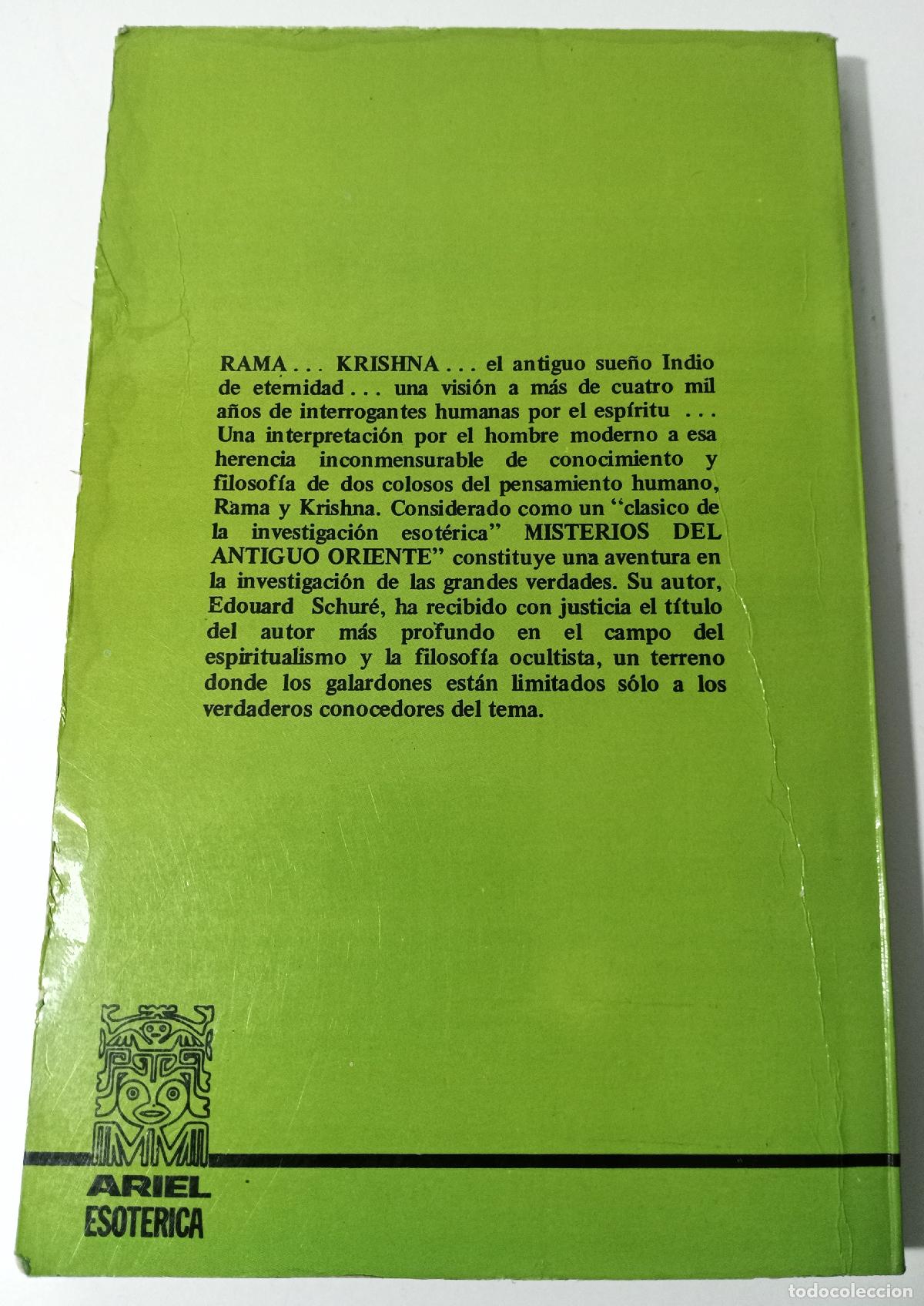 Libros de segunda mano: Misterios del antiguo oriente - Schure, Edouard - Foto 3
