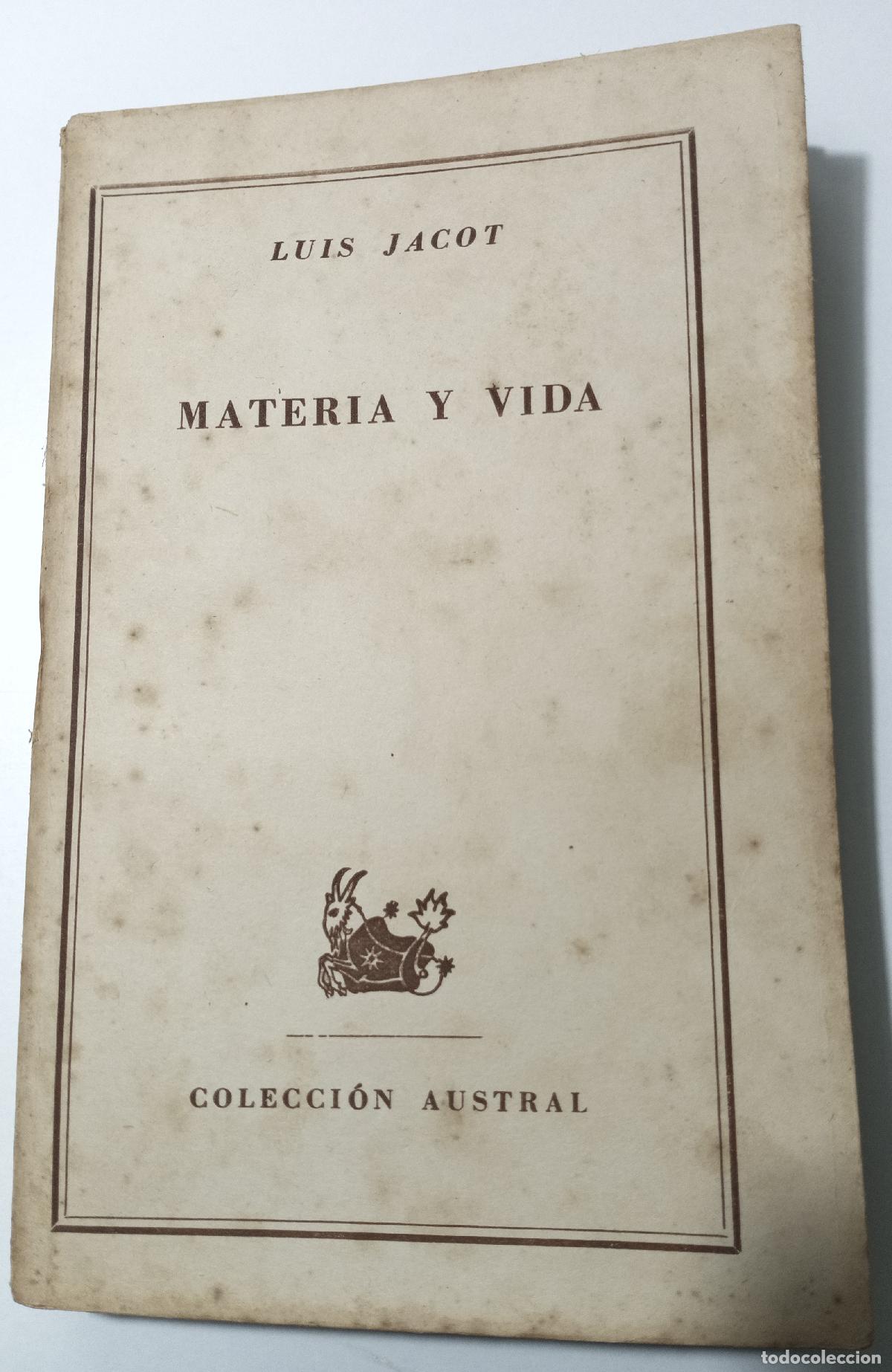 Gebrauchte B&uuml;cher: Materia y vida - Jacot, Luis