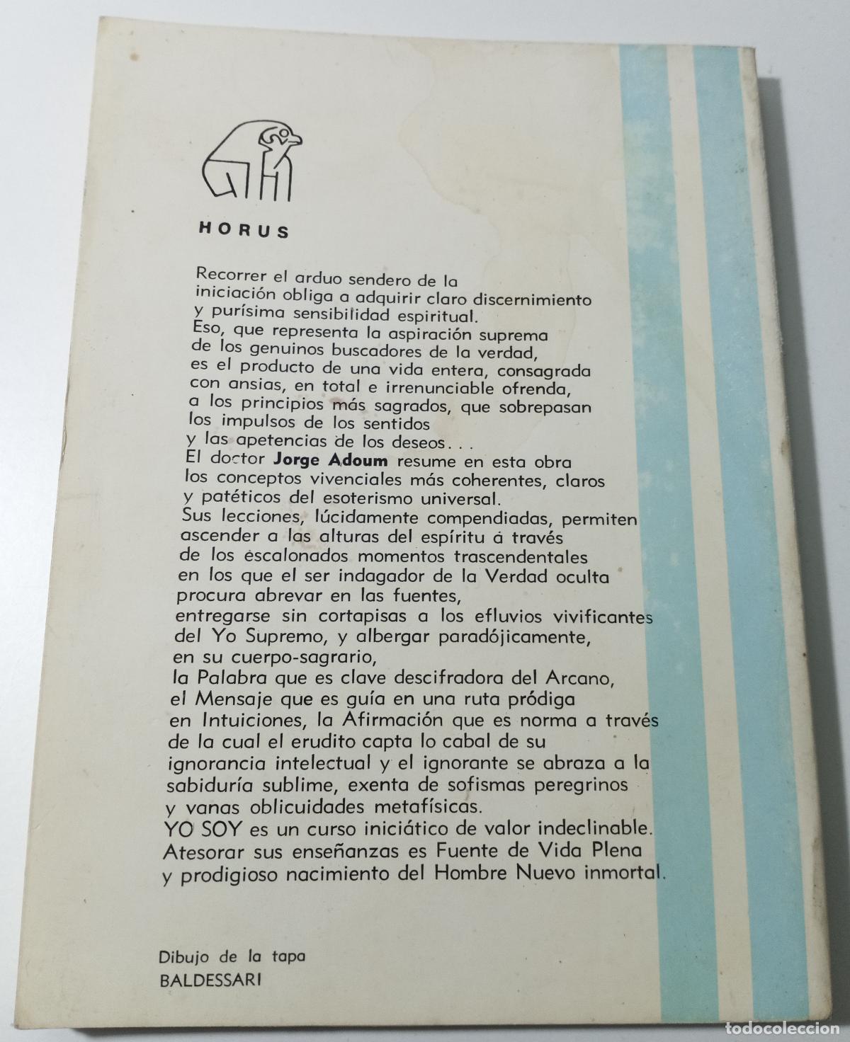 Libros de segunda mano: Yo soy (breviario del iniciado y poder del mago) - Adoum, Jorge (Mago Jefa) - Foto 3