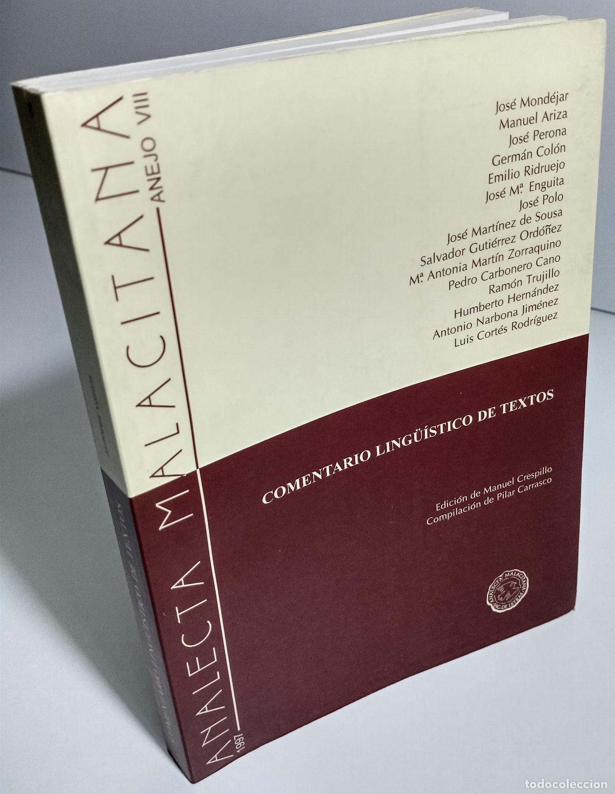 Libros de segunda mano: Comentario linguistico de textos - Varios autores - Foto 3