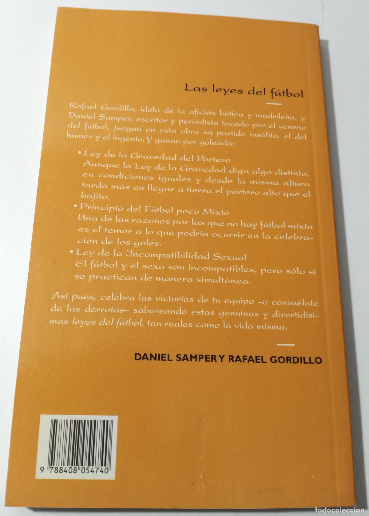 Libros de segunda mano: Las leyes del futbol - Samper, Daniel - Foto 3