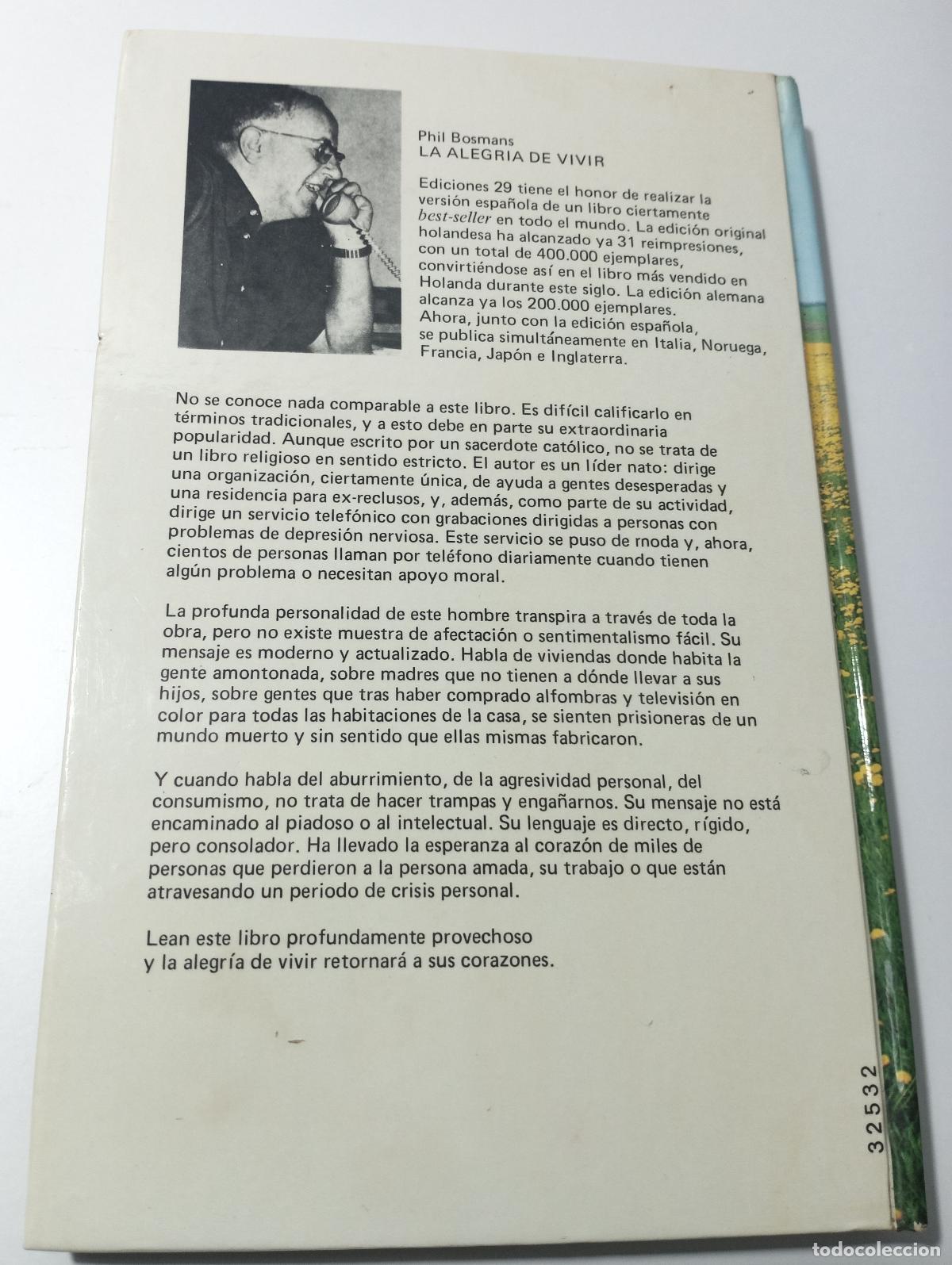 Libros de segunda mano: La alegria de vivir - Bosmans, Phil - Foto 4