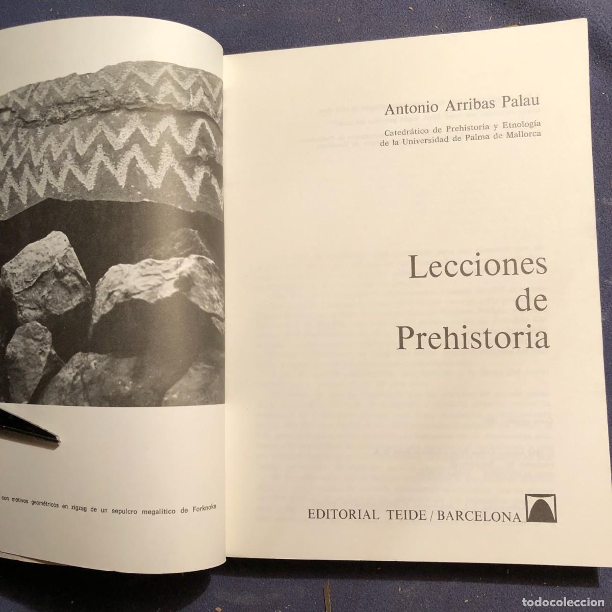 Libros de segunda mano: A. ARRIBAS: - LECCIONES DE PREHISTORIA - (ED. TEIDE, 1981) - Foto 2
