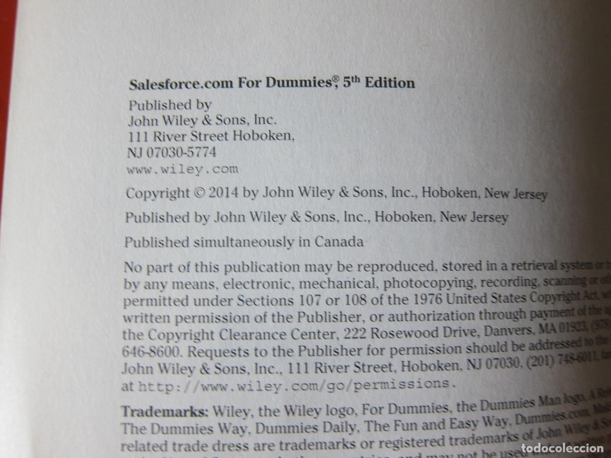 Libros de segunda mano: SALESFORCE.COM FOR DUMMIES (WILEY) MANUAL - Foto 4