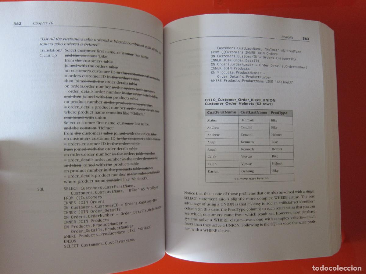 Libros de segunda mano: SQL QUERIES FOR MERE MORTALS - JOHN L. VIESCAS (ADDISON-WESLEY) MANUAL - Foto 10