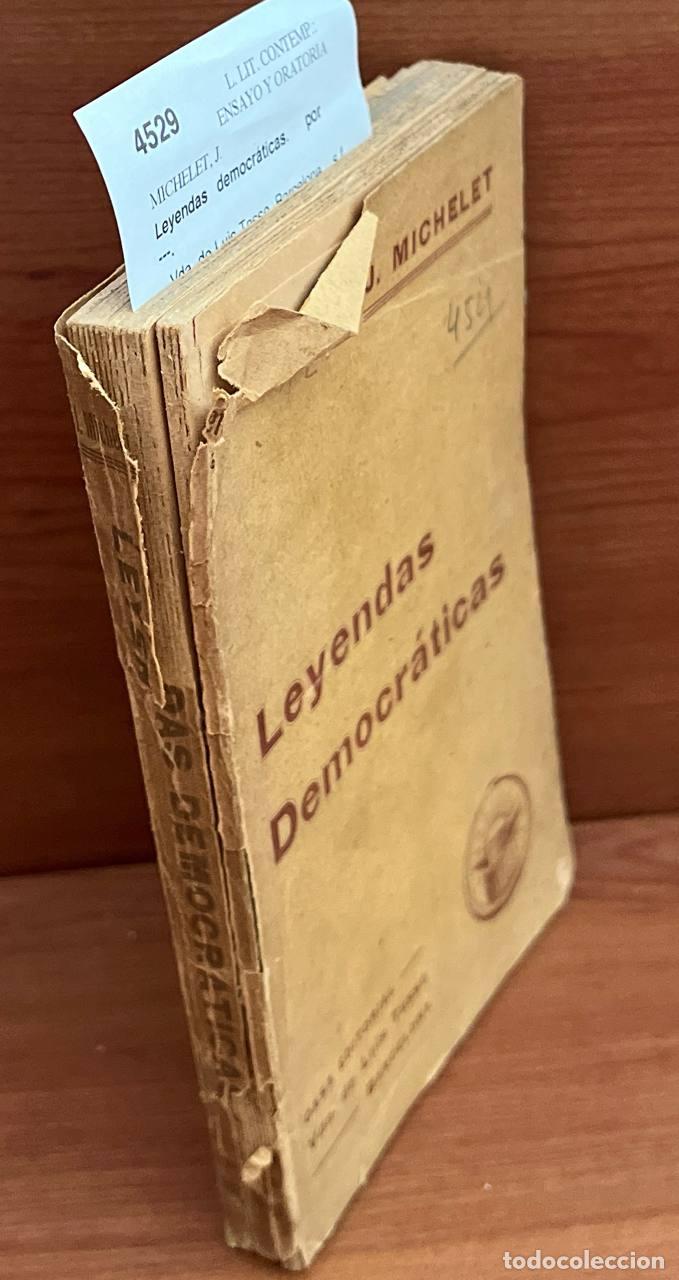 Libros de segunda mano: MICHELET, J. - Leyendas democr&aacute;ticas. - Foto 1
