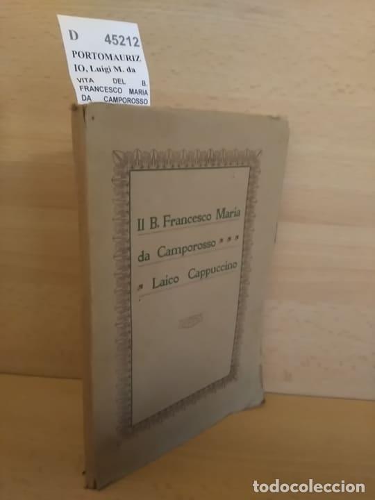 Livros em segunda m&atilde;o: PORTOMAURIZIO, Luigi M. da - VITA DEL B. FRANCESCO MARIA DA CAMPOROSSO LAICO CAPPUCCINO DETTO IL �PA