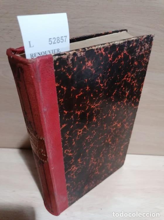 Libros de segunda mano: RENOUVIER, Charles - HISTOIRE ET SOLUTION DES PROBLEMES METAPHYSIQUES par --- - Foto 1