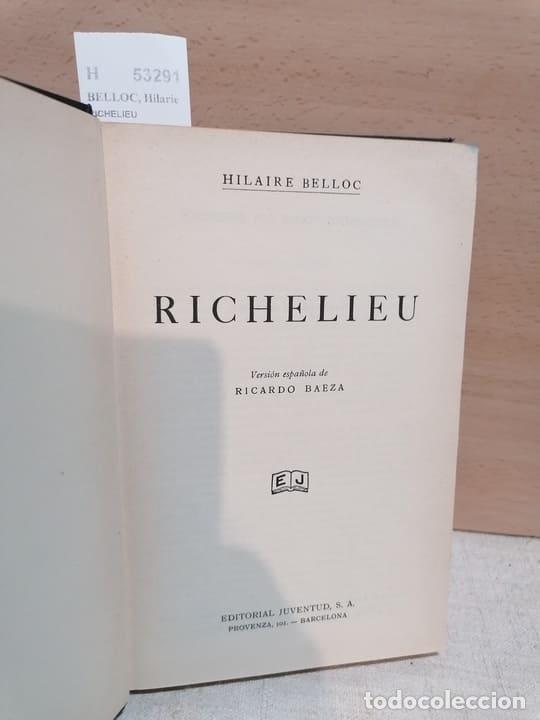 Libros de segunda mano: BELLOC, Hilarie - RICHELIEU - Foto 1