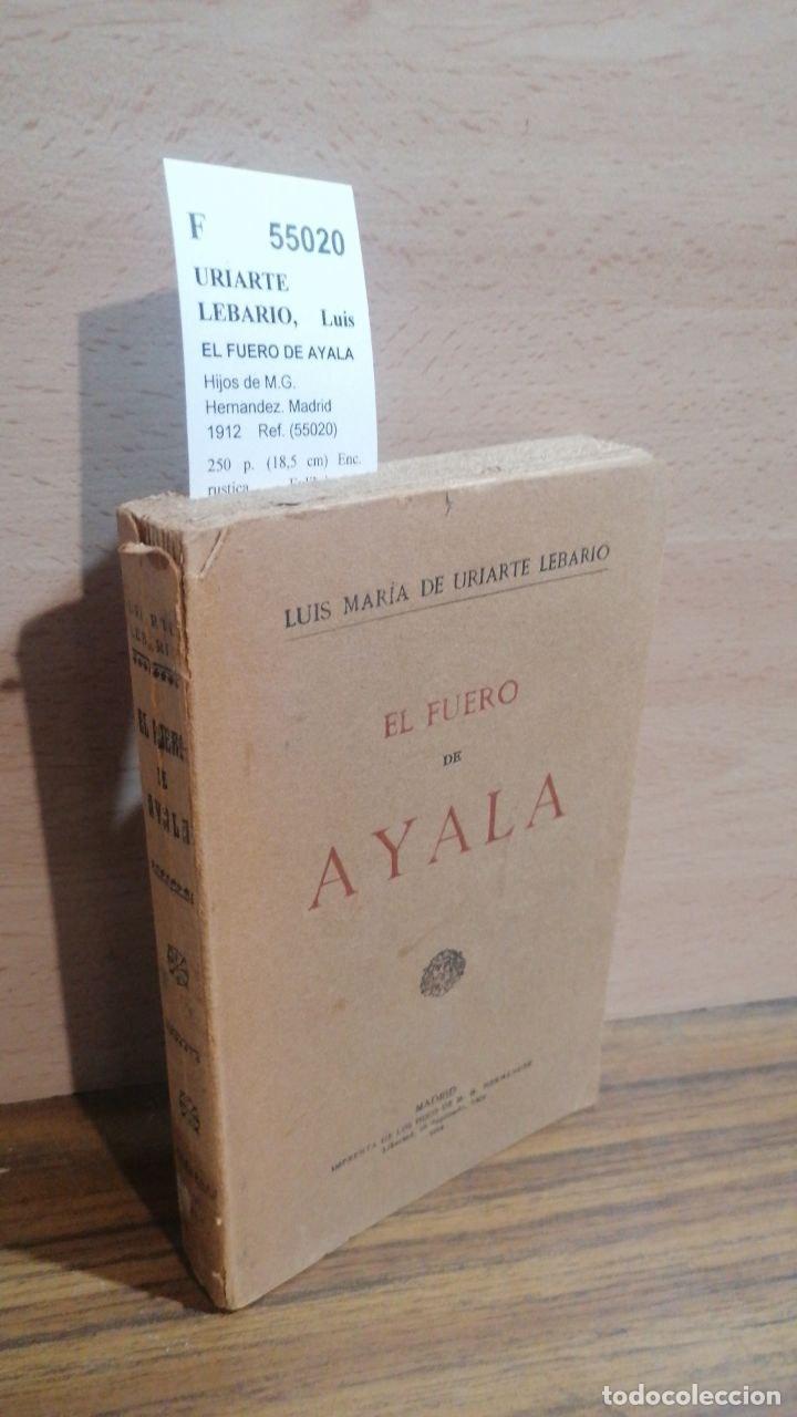 Libros de segunda mano: URIARTE LEBARIO, Luis Maria de - EL FUERO DE AYALA