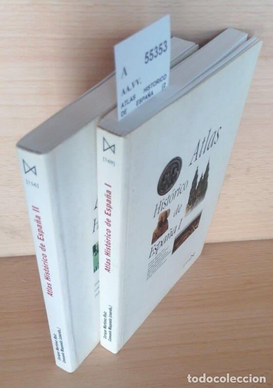 Libros de segunda mano: AA.VV. - ATLAS HISTORICO DE ESPA&Ntilde;A (2 VOLUMENES) - Foto 1