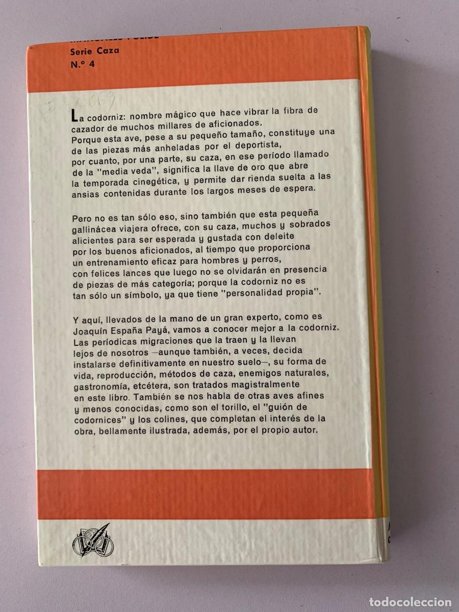 Libros de segunda mano: La codorniz y otras aves afines (Bols 29) - Foto 4