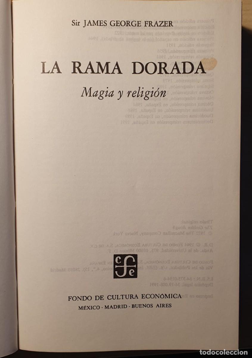 Libros de segunda mano: FRAZER. La Rama Dorada - Foto 1