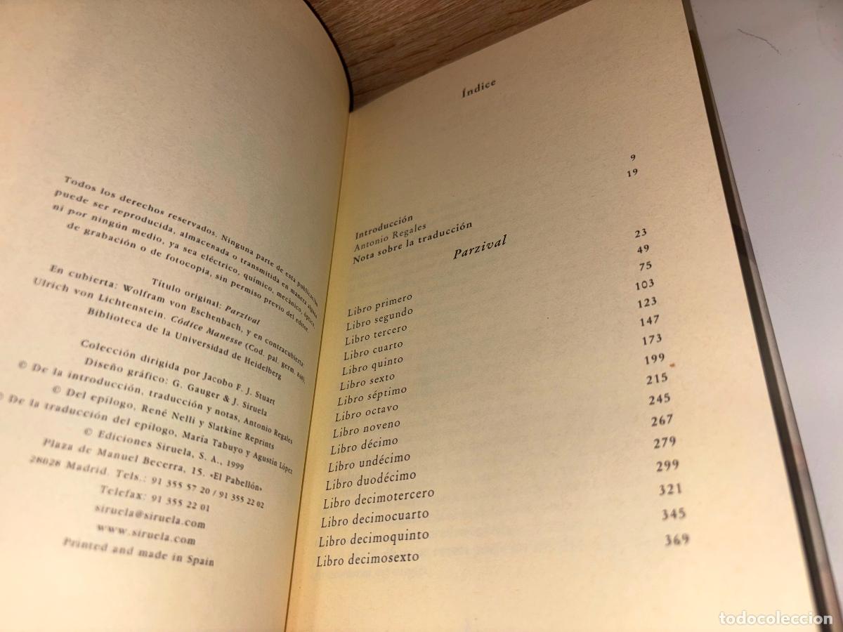 Libros de segunda mano: Parzival Wolfram von Eschenbach / 1999 / Siruela - Foto 4