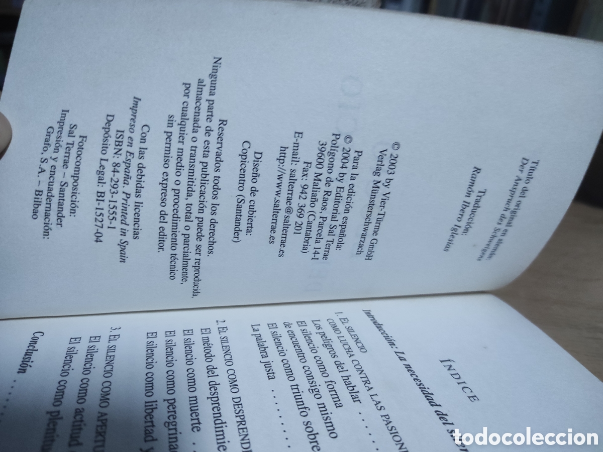 Libros de segunda mano: Elogio del Silencio. Anselm Gr&uuml;n. - Foto 3