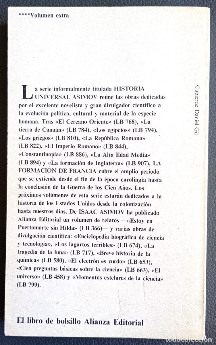 Libros de segunda mano: Isaac Asimov . La formaci&oacute;n de Francia - Foto 2
