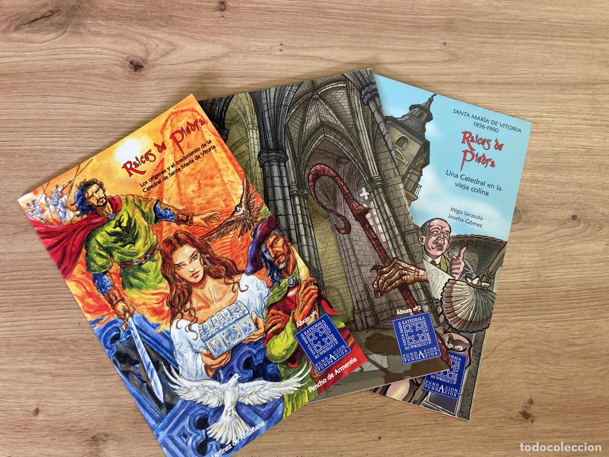 Libros de segunda mano: Ra&iacute;ces de piedra Santa Mar&iacute;a de Vitoria &aacute;lbumes 1, 2 y 3