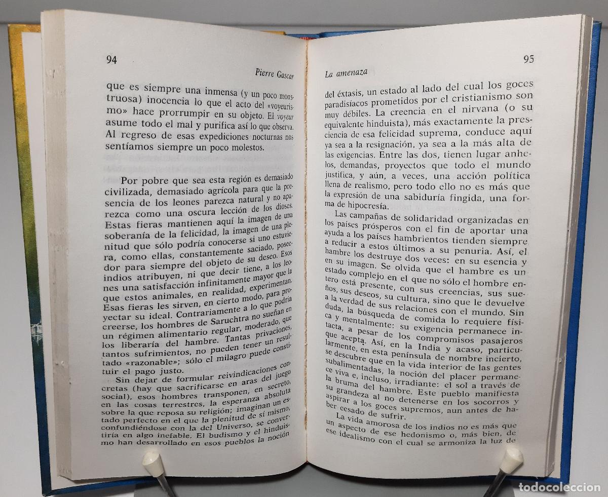 Libros de segunda mano: La amenaza - Gascar, Pierre - Foto 2