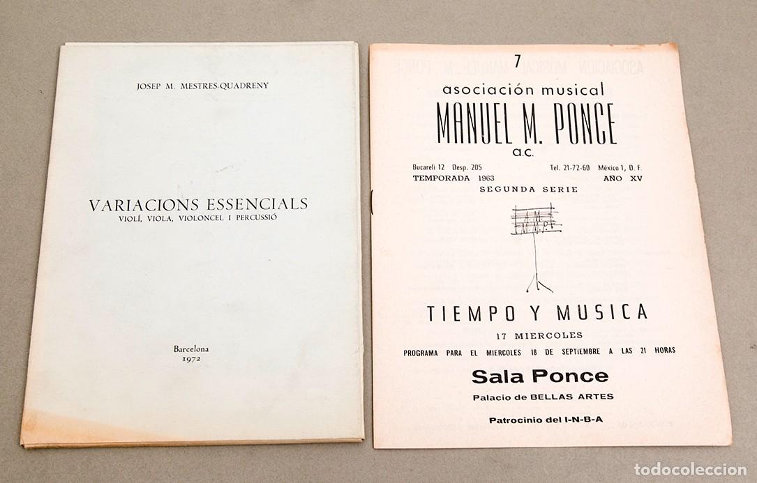 Libros de segunda mano: MESTRES QUADRENY - LOTE DE DOCUMENTOS - Foto 16