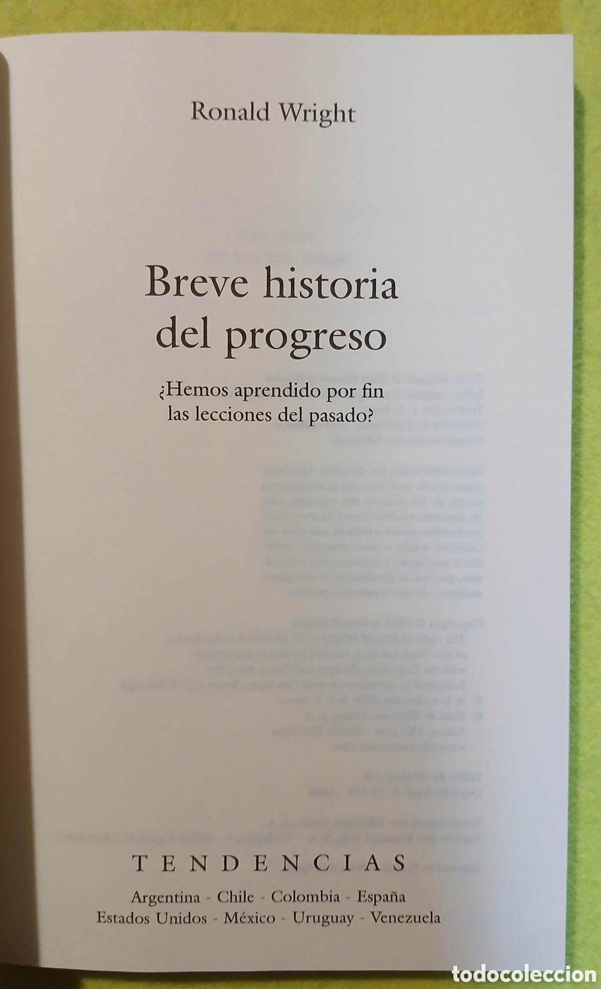 Libros de segunda mano: Breve Historia del Progreso - Foto 2