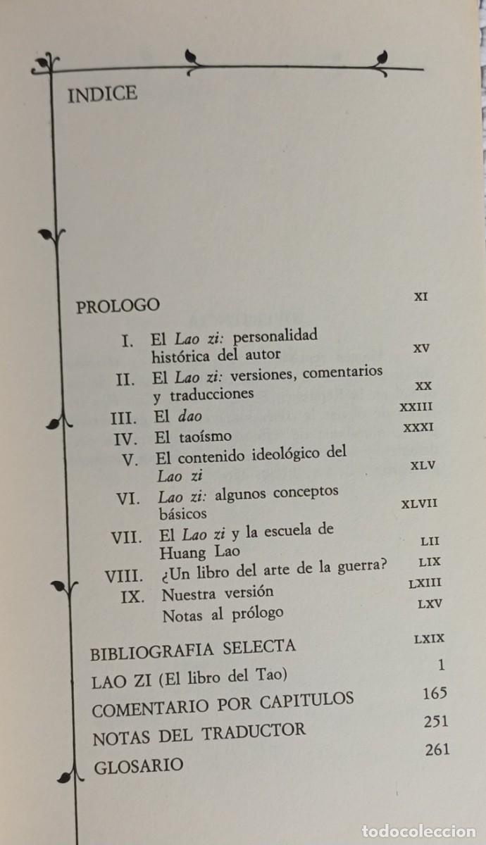 Libros de segunda mano: LAO ZI. EL LIBRO DEL TAO ... Edici&oacute;n biling&uuml;e .... Juan Ignacio Preciado ed. - Foto 4
