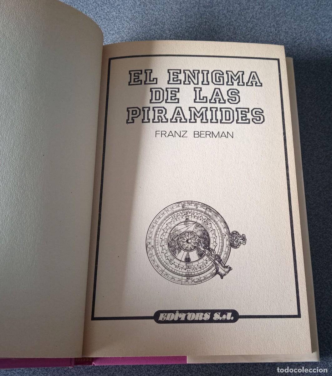 Libros de segunda mano: El Enigma De Las Pir&aacute;mides Franz Berman - Foto 3
