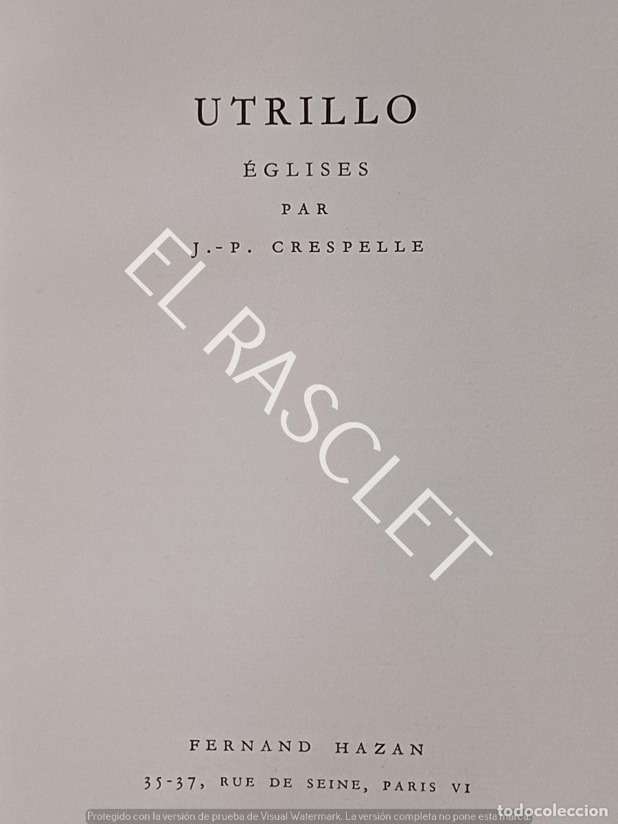Libros de segunda mano: UTRILLO - EGLISES- FERNAND HAZAN - EN FRANCES - Foto 2