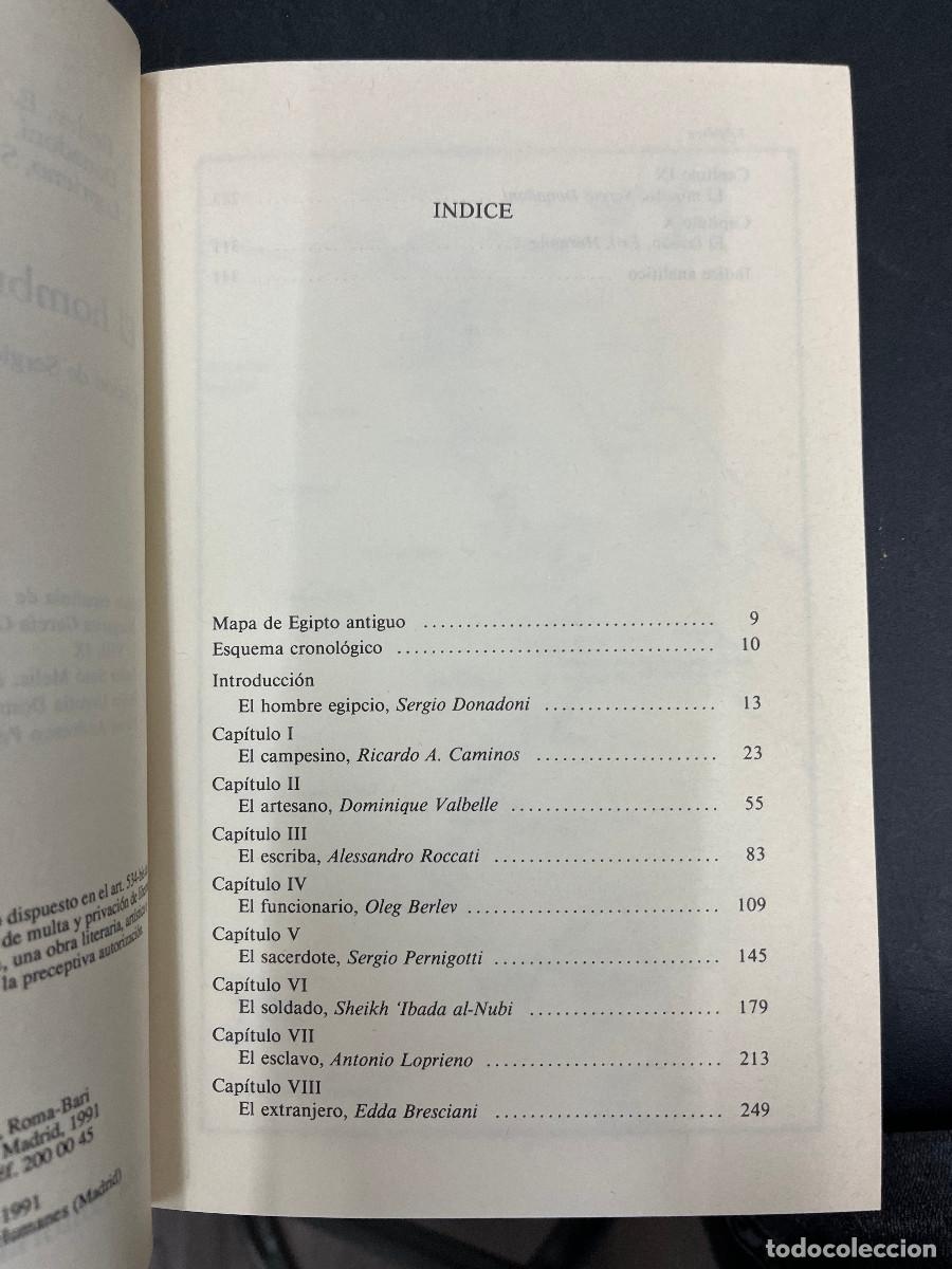 Libros de segunda mano: El Hombre Egipcio. DONADONI, Sergio - Foto 3
