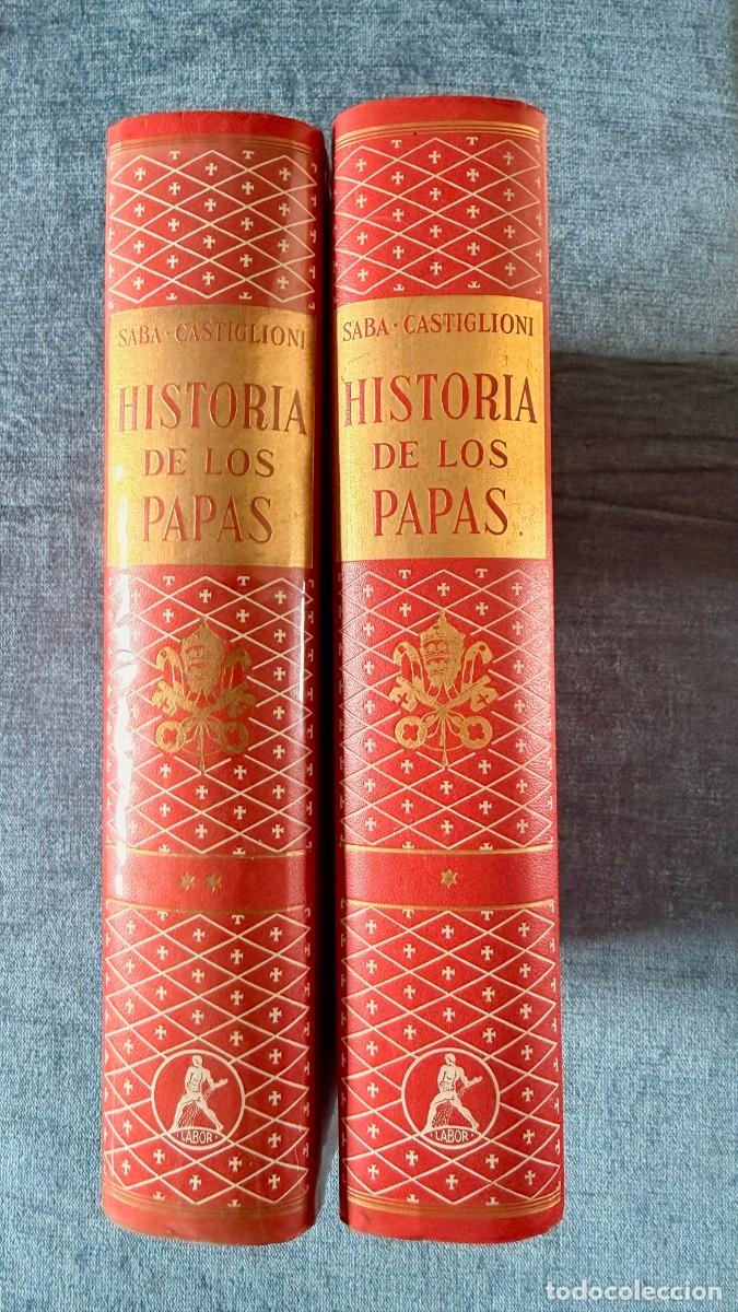Libros de segunda mano: HISTORIA DE LOS PAPAS 2 VOLS. SABA - CASTIGLIONI - Foto 1