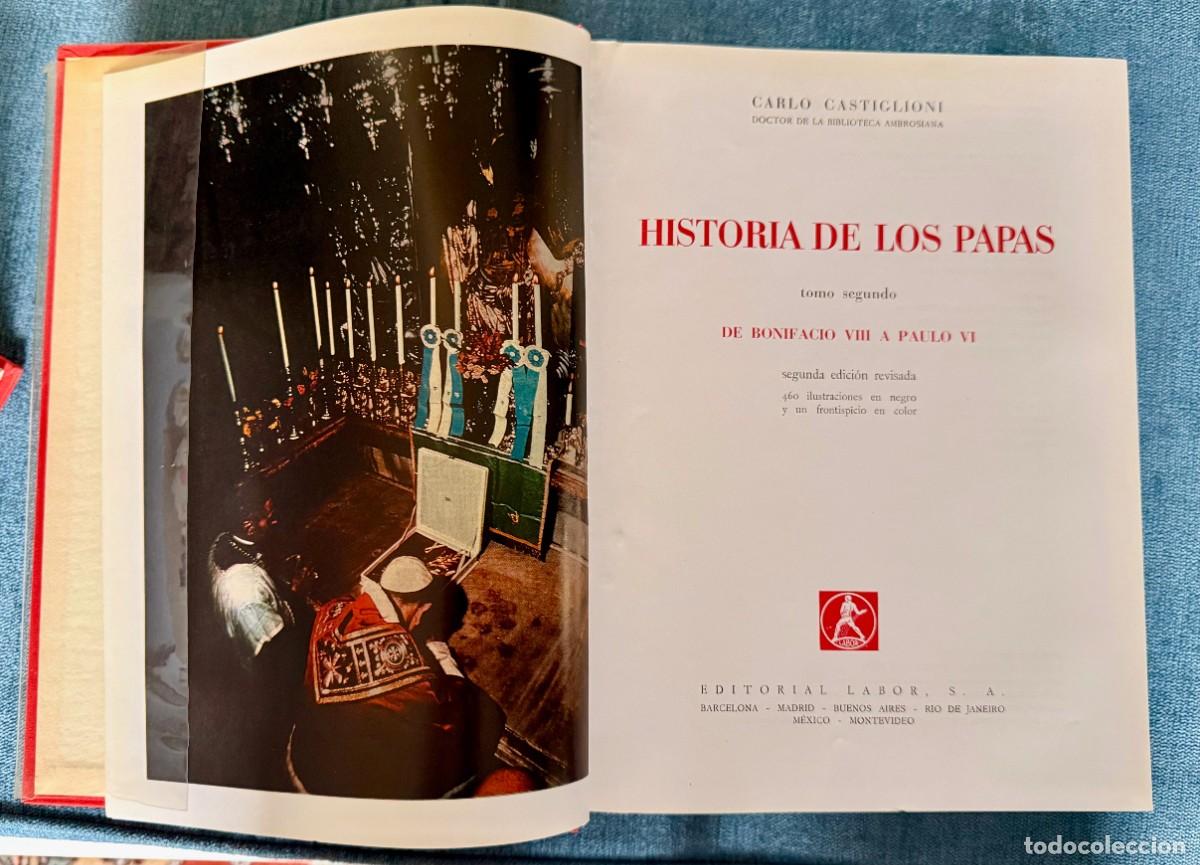Libros de segunda mano: HISTORIA DE LOS PAPAS 2 VOLS. SABA - CASTIGLIONI - Foto 4