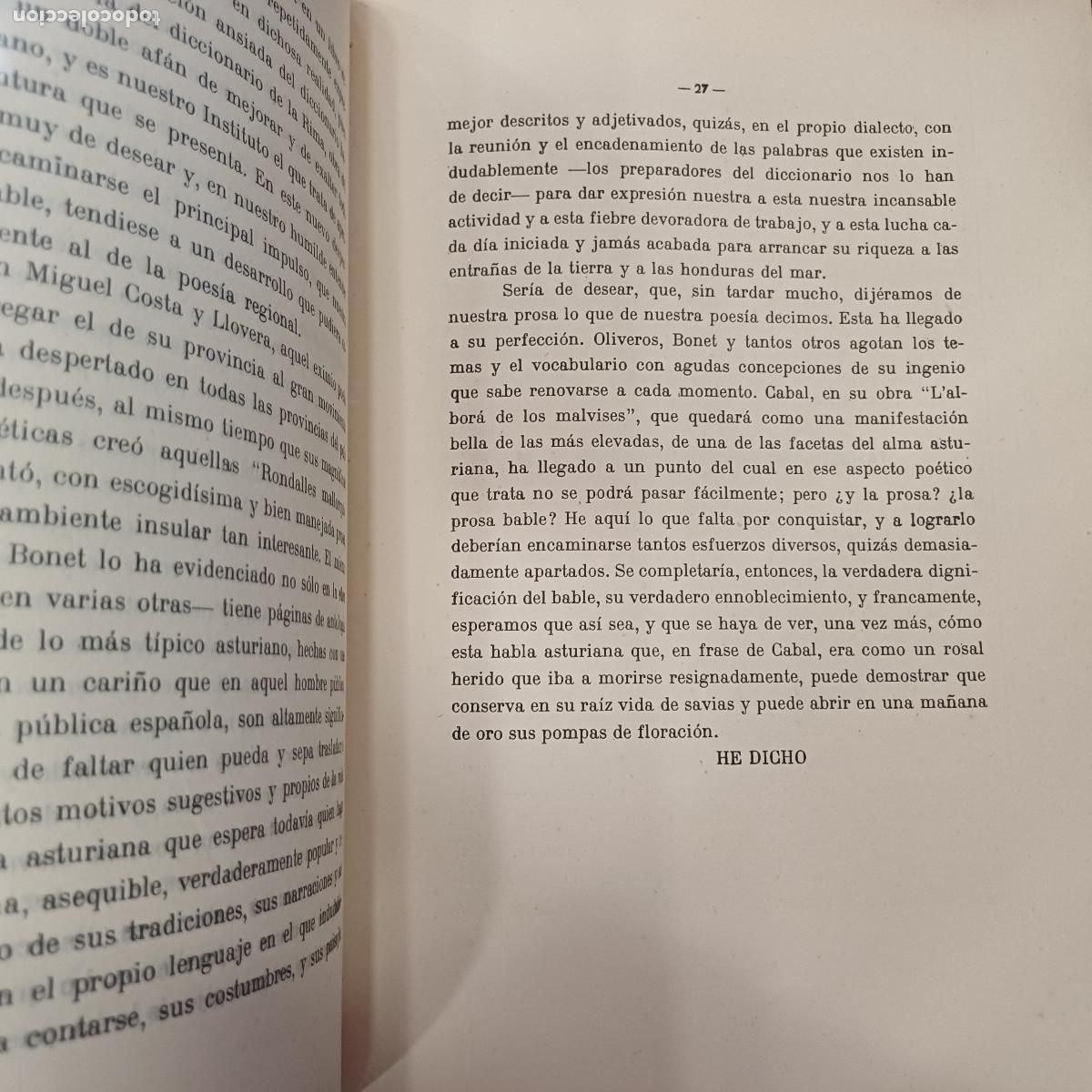 Libros de segunda mano: DIGNIFICACION Y ENALTECIMIENTO DEL BABLE/MARTIN ANDREU. - Foto 2