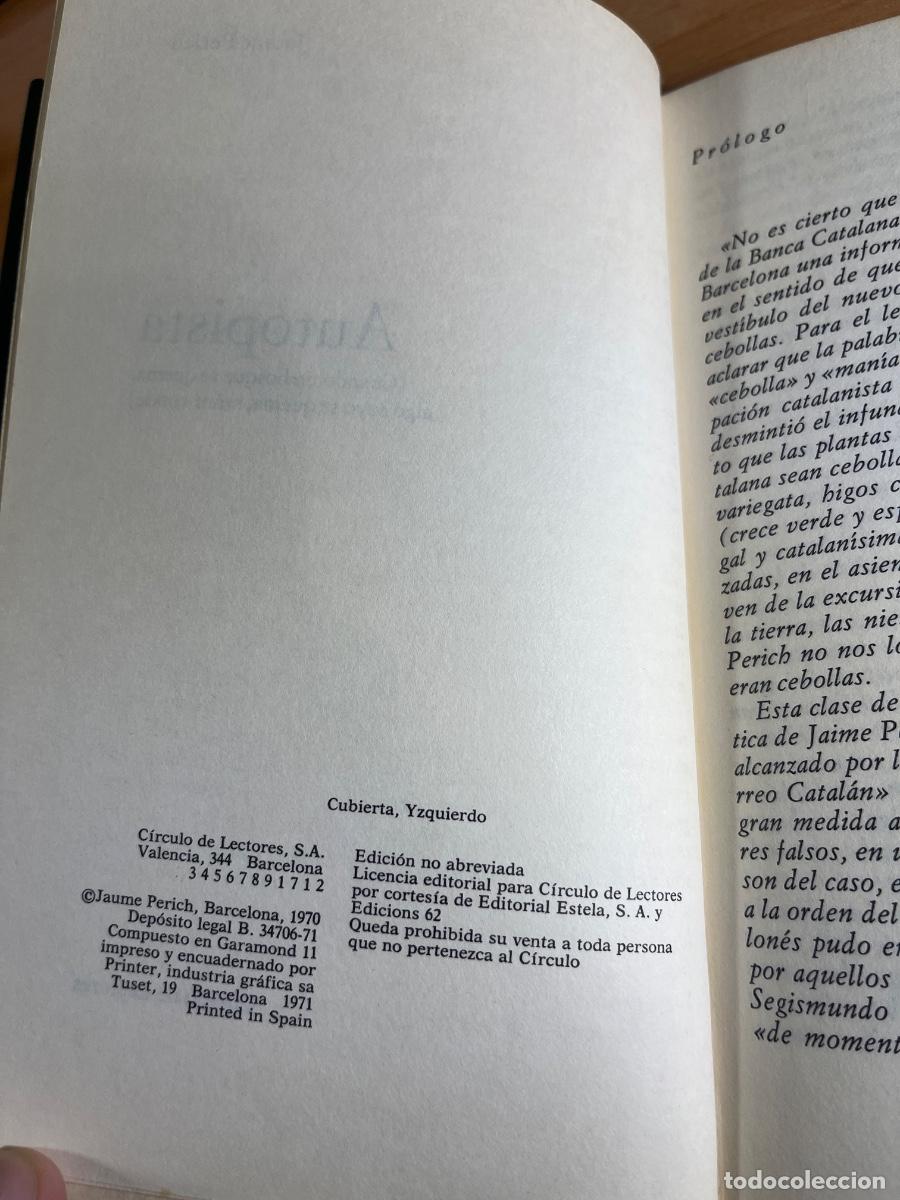 Libros de segunda mano: Libro Autopista | Jaume Perich | 1970 - Foto 3