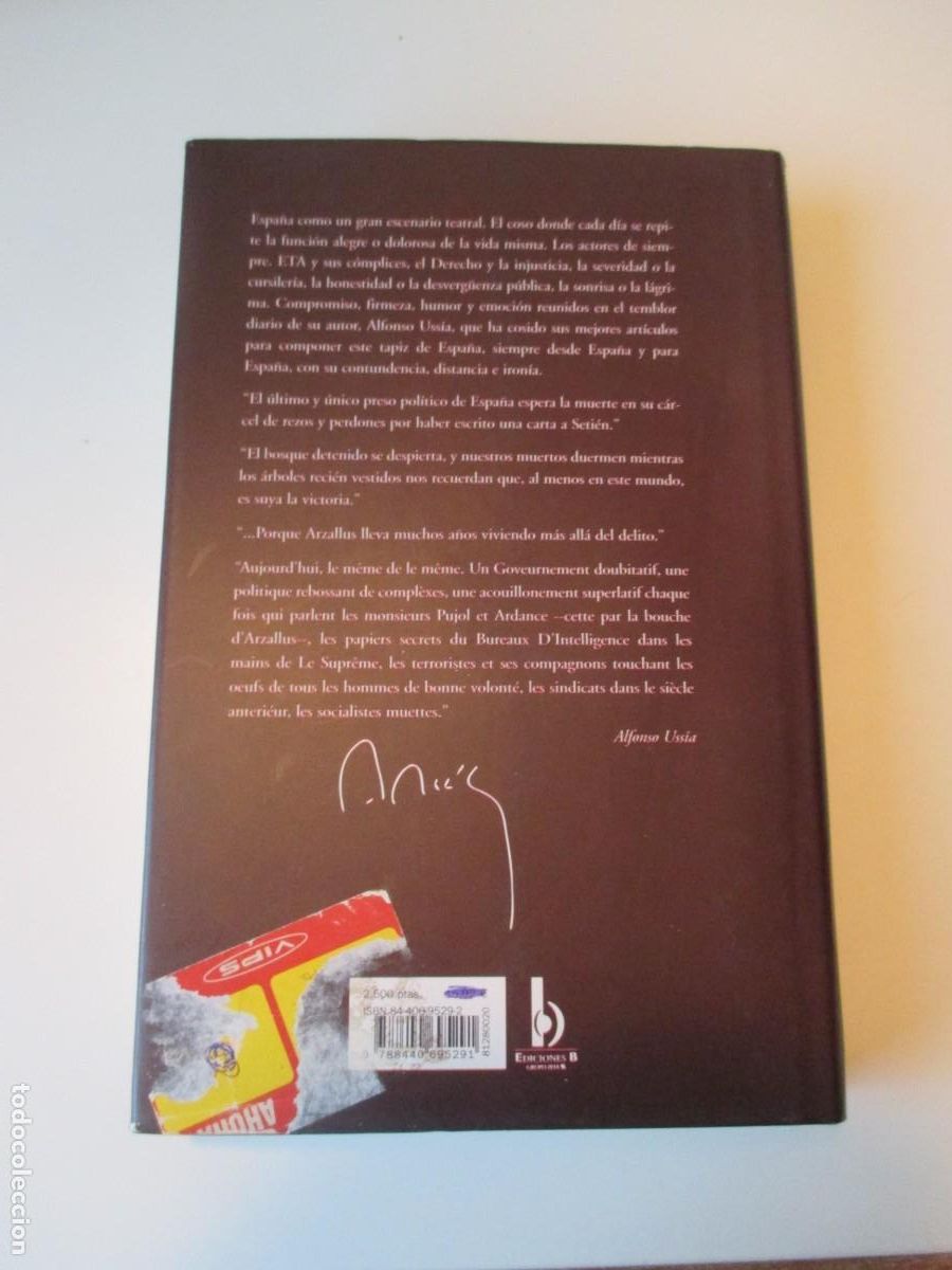 Libros de segunda mano: ALFONSO USS&Iacute;A El temblor diario W37216 - Foto 2
