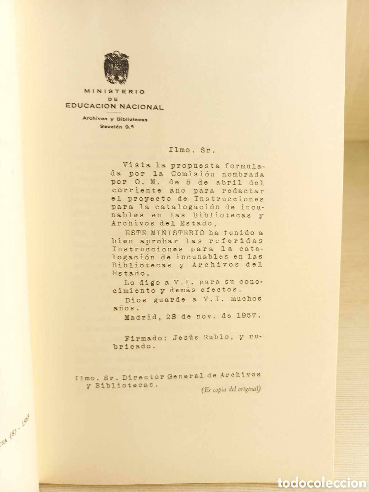 Libros de segunda mano: Instrucciones para la catalogaci&oacute;n de incunables 35. 1969. - Foto 4