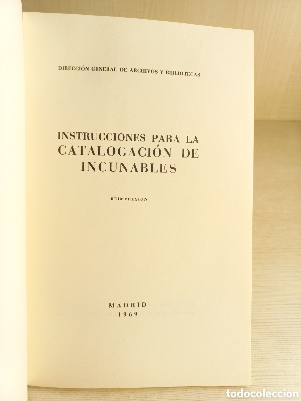 Libros de segunda mano: Instrucciones para la catalogaci&oacute;n de incunables 35. 1969. - Foto 5