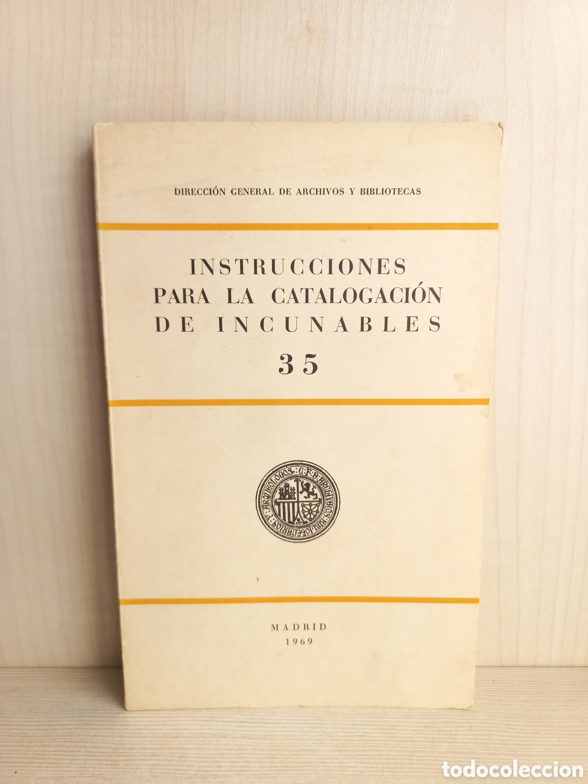 Libros de segunda mano: Instrucciones para la catalogaci&oacute;n de incunables 35. 1969. - Foto 1