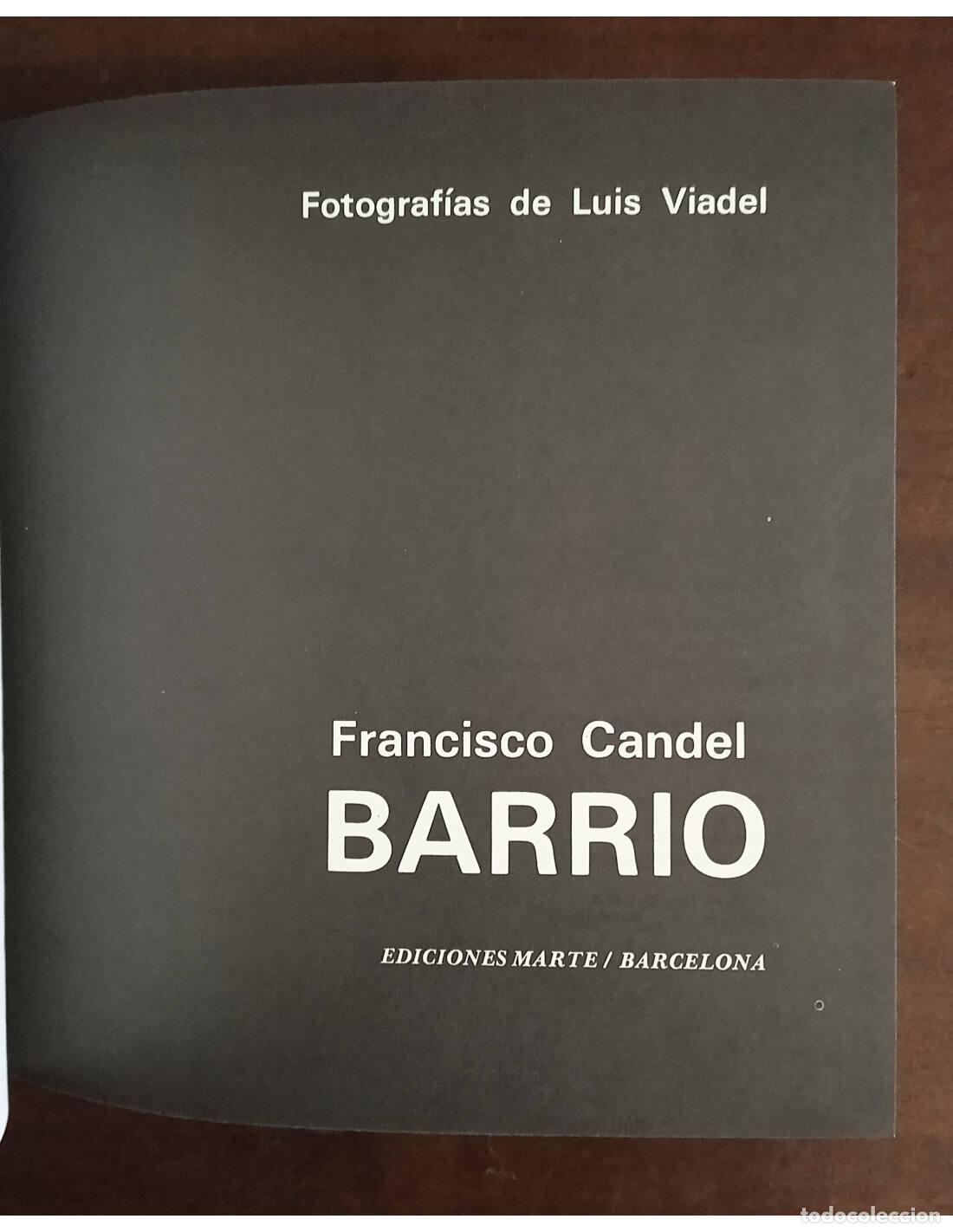Libros de segunda mano: BARRIO. CANDEL, Francisco. Ediciones Marte. 1977. - Foto 2