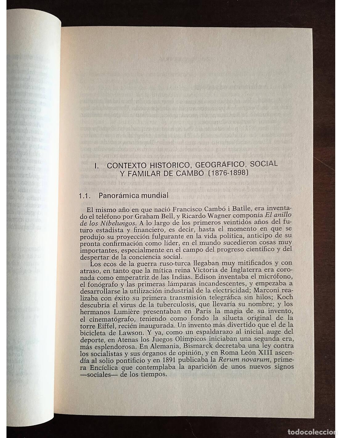 Libros de segunda mano: CAMB&Oacute;. BUQUERAS, Ignacio. Editorial Plaza & Jan&eacute;s. 1987. - Foto 4
