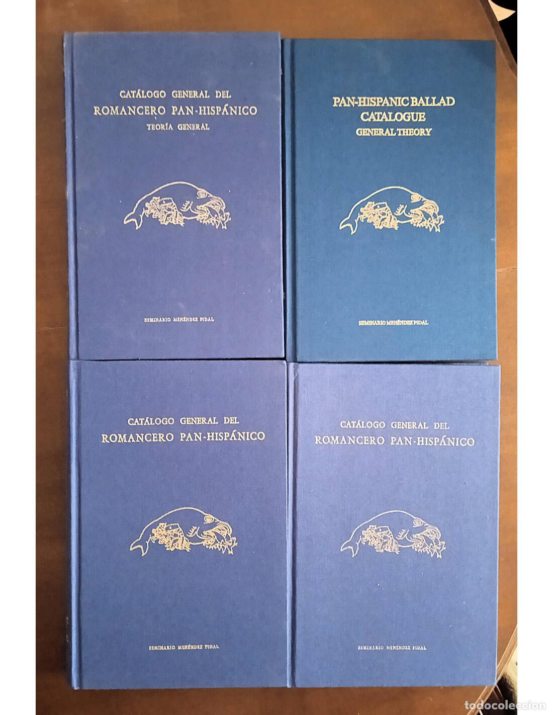Libri di seconda mano: CAT&Aacute;LOGO GENERAL DEL ROMANCERO PAN-HISP&Aacute;NICO. 4 TOMOS. CATAL&Aacute;N, Diego (Dir.). Ediciones del Seminari