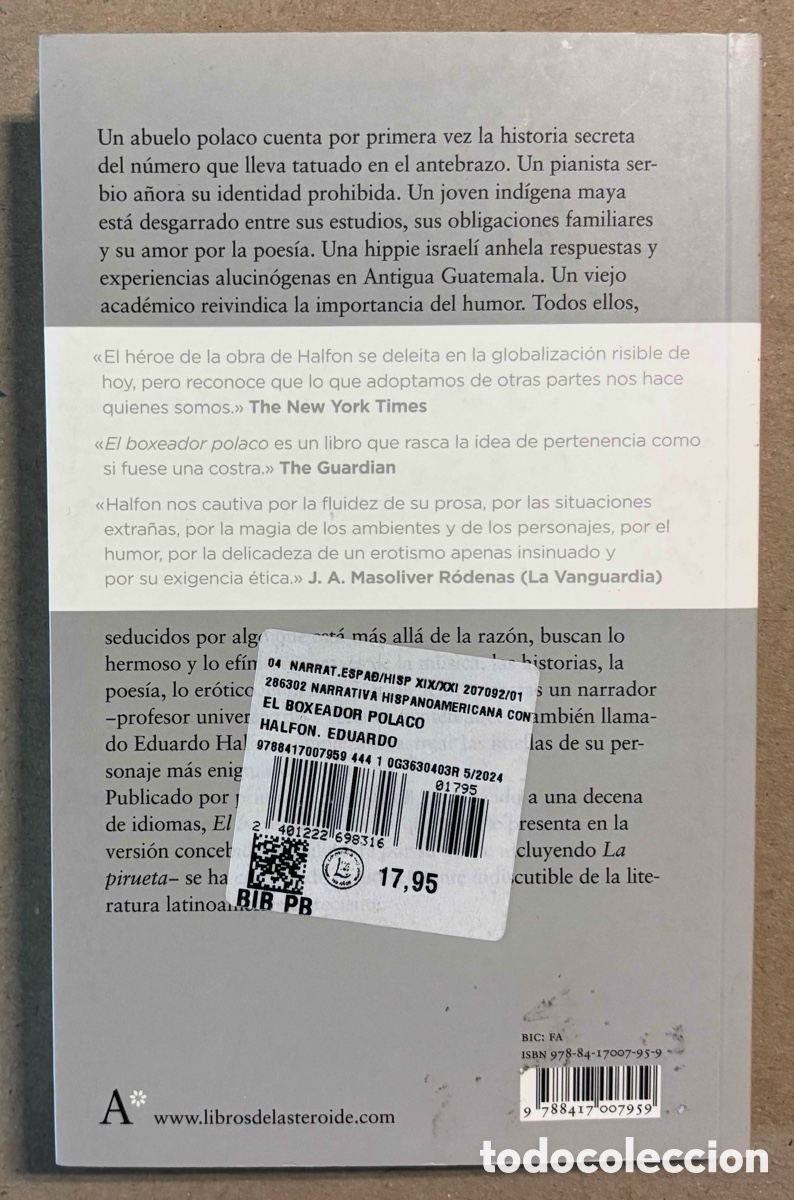 Libros de segunda mano: EL BOXEADOR POLACO. EDUARDO HALFON. LIBROS DEL ASTEROIDE 2021. - Foto 6