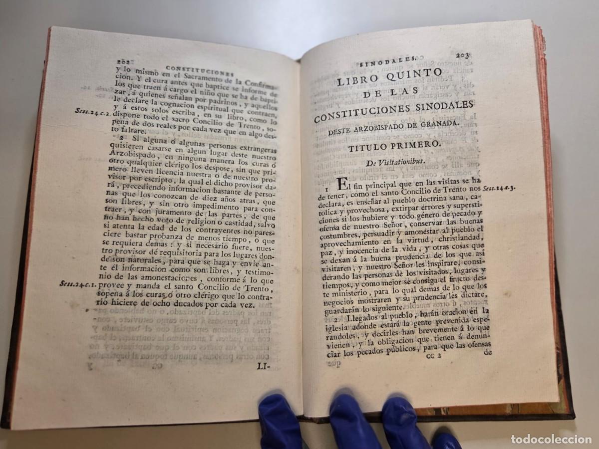 Libros de segunda mano: CONSTITUCIONES SINODALES DEL ARZOBISPADO DE GRANADA 1805 EDICI&Oacute;N SEGUNDA - Foto 4
