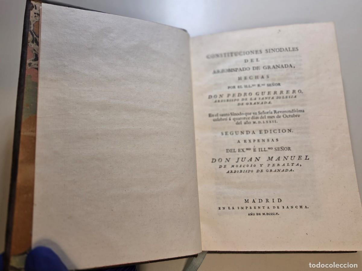 Libros de segunda mano: CONSTITUCIONES SINODALES DEL ARZOBISPADO DE GRANADA 1805 EDICI&Oacute;N SEGUNDA - Foto 10