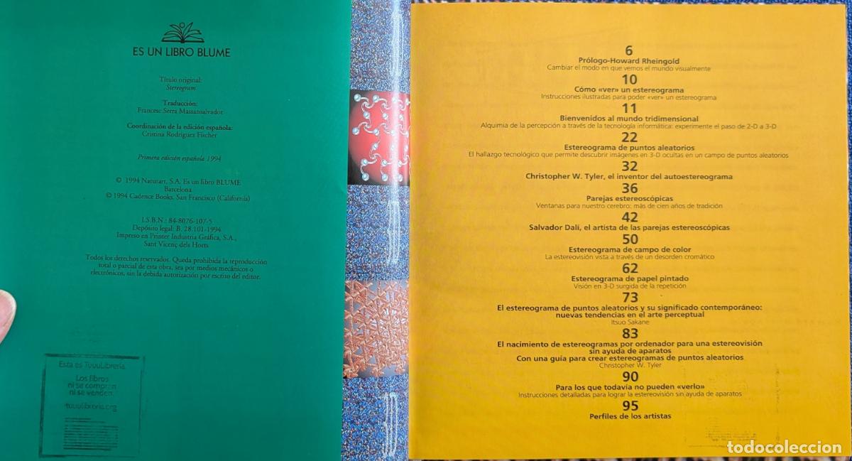 Libros de segunda mano: Estereograma - El secreto de las 3D - Blume (1994) - Foto 4