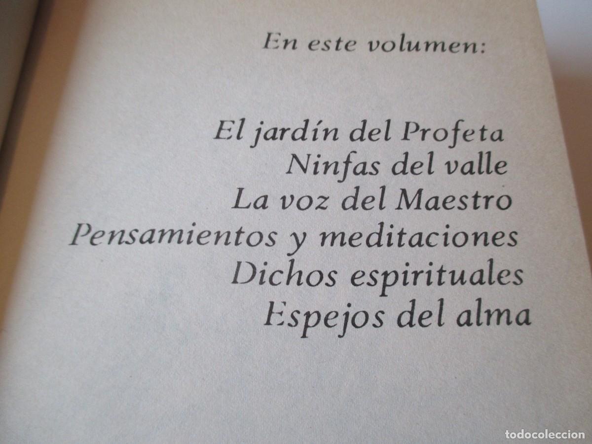Libros de segunda mano: KHALIL GIBRAN Obras completas ( 3 tomos) W37256 - Foto 3