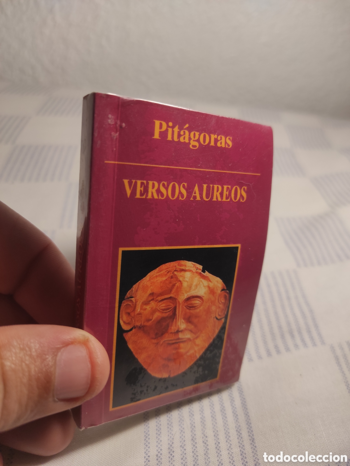 Libros de segunda mano: Versos A&uacute;reos, Pit&aacute;goras, minilibro, ed. Simbad - Foto 2