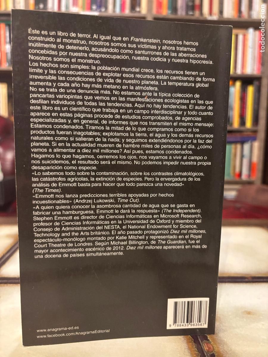 Libros de segunda mano: Diez Mil Millones. Stephen Emmott. - Foto 2